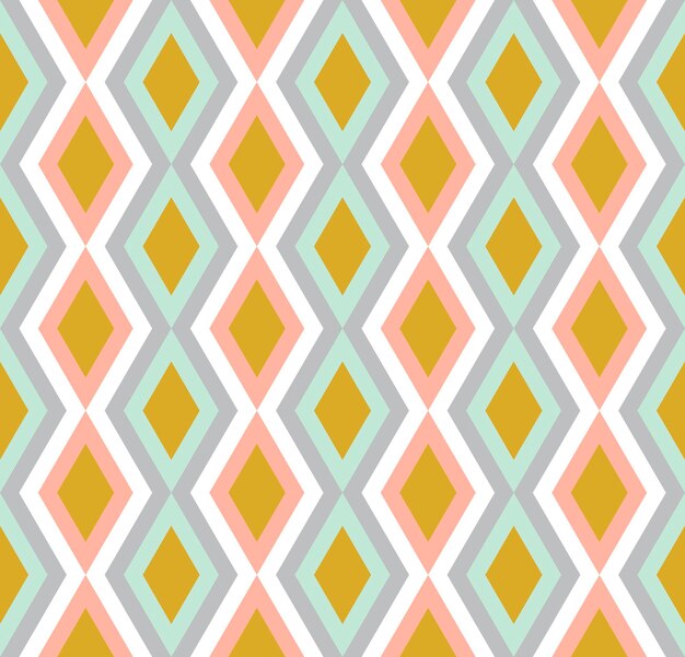 Seamless abstract background with rhombuses. Infinity geometric pattern.