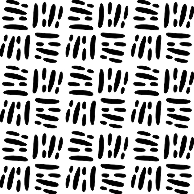 Seamless abstract geometric hand drawn pattern