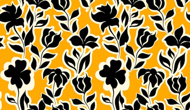 Seamless abstract pattern Flowers pattern design