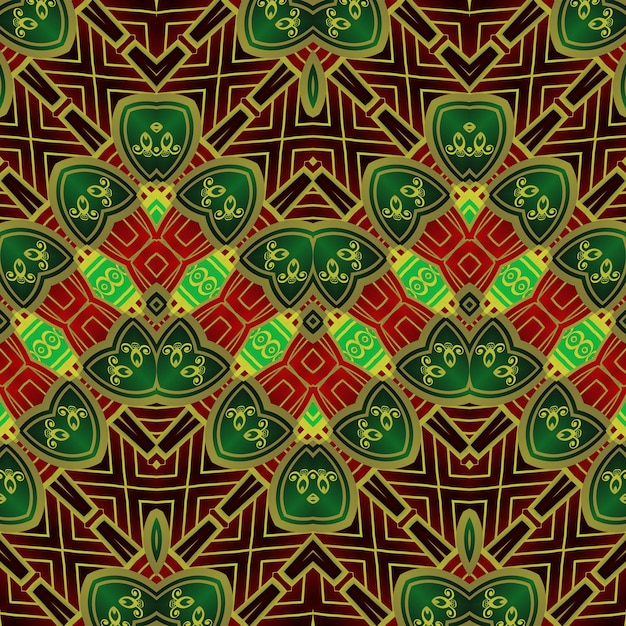 seamless background pattern with a variety of multicolored lines