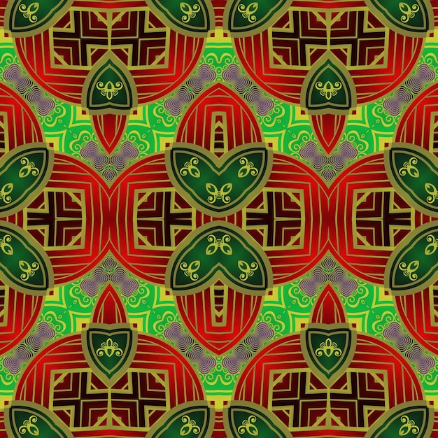 seamless background pattern with a variety of multicolored lines