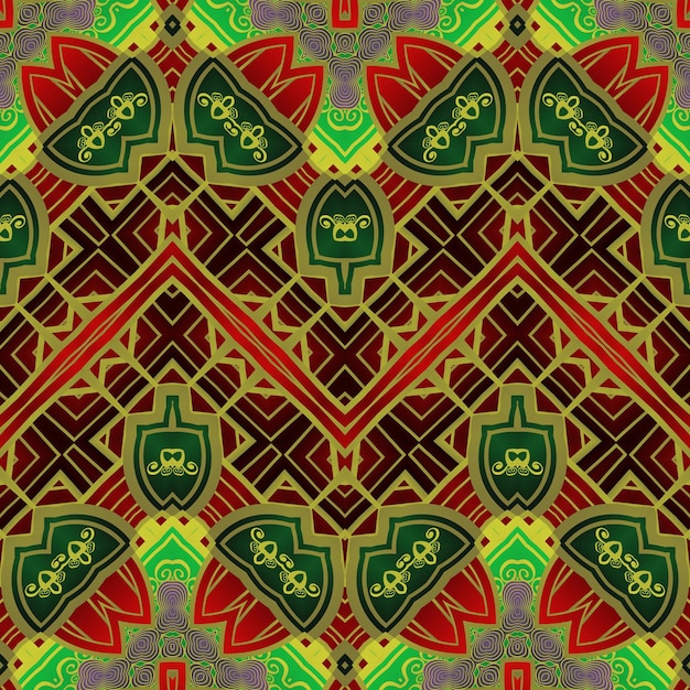seamless background pattern with a variety of multicolored lines