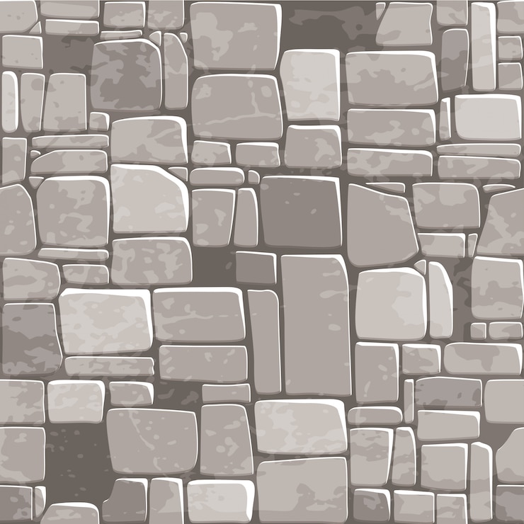 Vektor seamless background texture grey stone wall