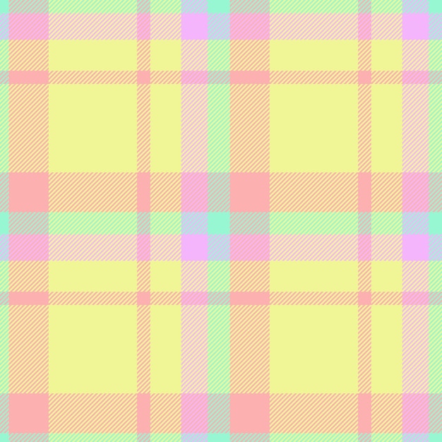 Seamless fabric textile of tartan plaid vector with a background texture check pattern