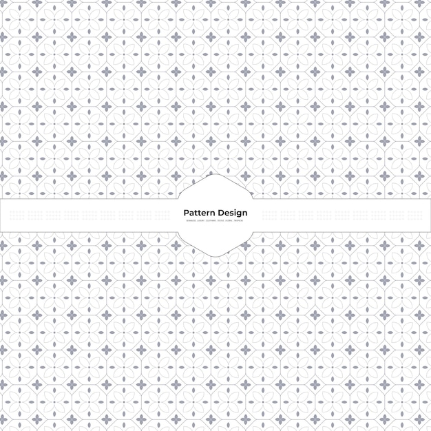 Seamless flat fabric pattern design template
