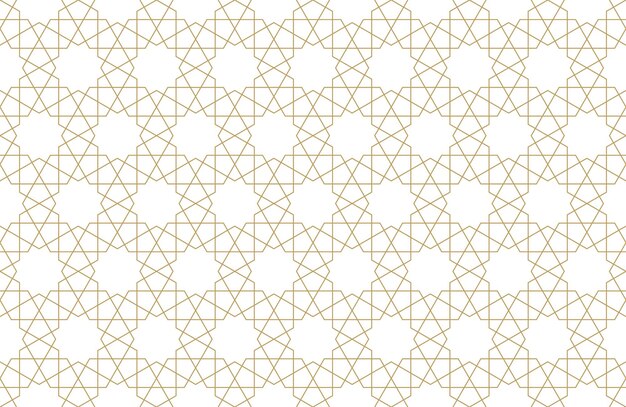Seamless geometric pattern in authentic arabian style