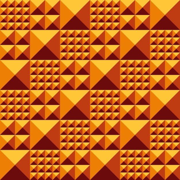 seamless mosaic pattern with pyramid relief volume surface vector