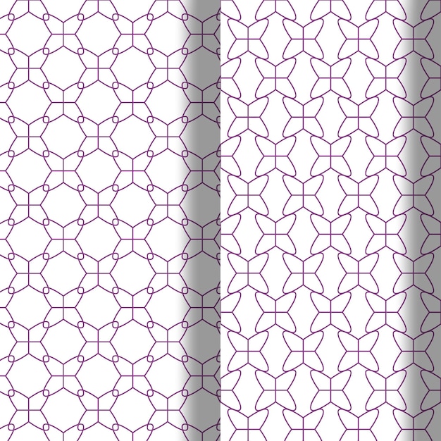 Seamless ornamental vector patterns background