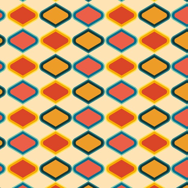 seamless pattern in retro style, vector download