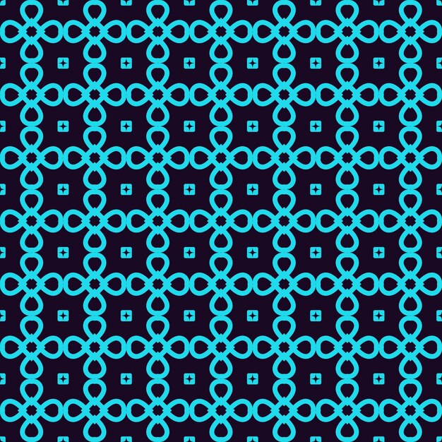 Seamless pattern Ornament of lines and curls Linear abstract background