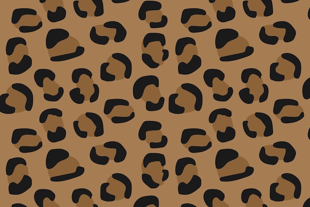 Seamless pattern with leopard skin.