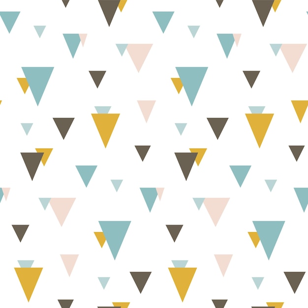 Seamless pattern with random triangles