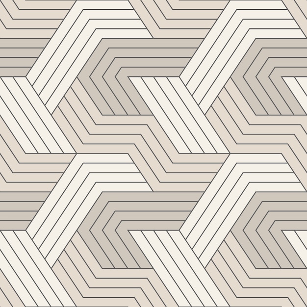 Seamless pattern with symmetric geometric lines