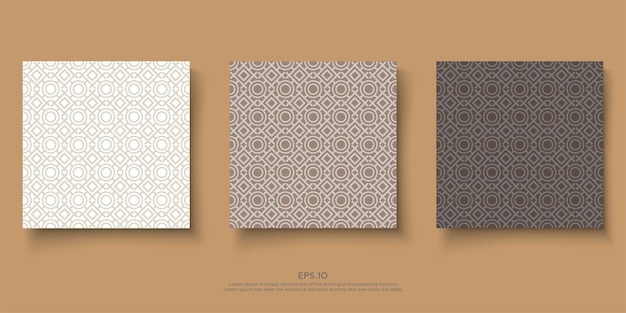 Seamless round and square geometric pattern Seamless vector background Graphic modern line pattern