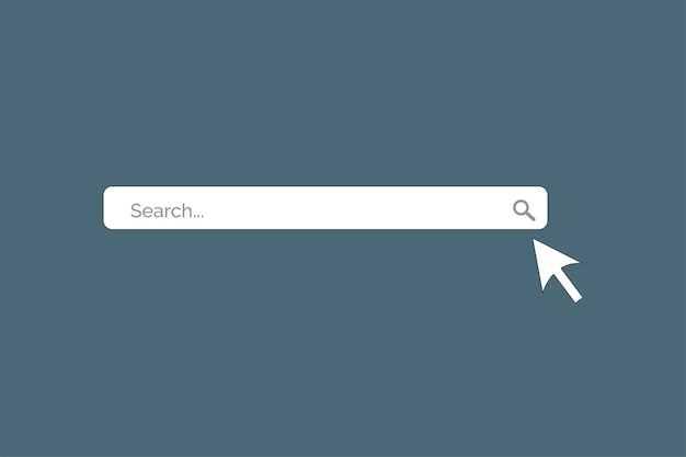 search bar for ui design and web site website interface element with web icon and push button