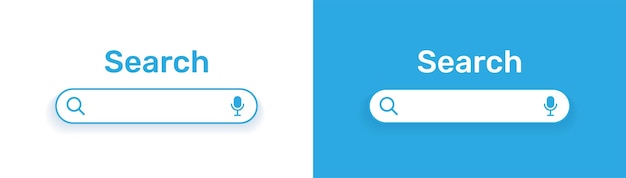 search bar interface web element for UI template.
