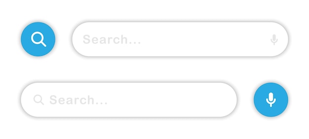 search bar search bar for ui search bar vector icons realistic search bar vector illustration