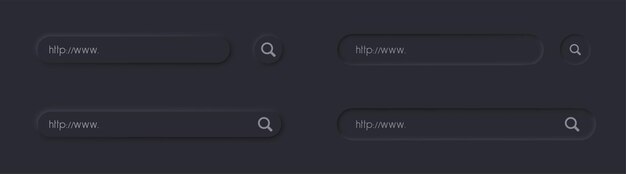 search bar set in neumorphic style ui design for apps websites interfaces social media