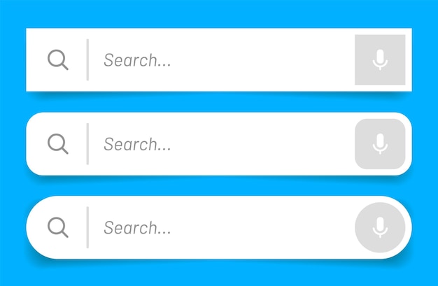 Search Bar with suggestions for UI UX design and web site Search Address and navigation bar icon