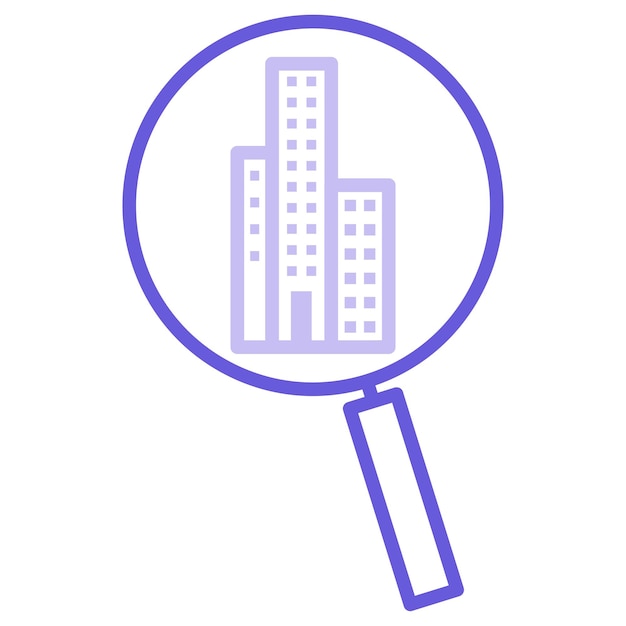 Search Property Vector Illustration