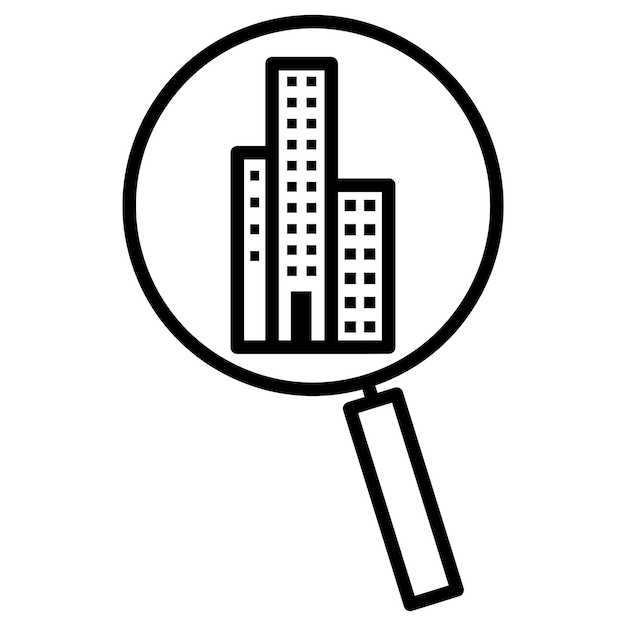 Search Property Vector Illustration