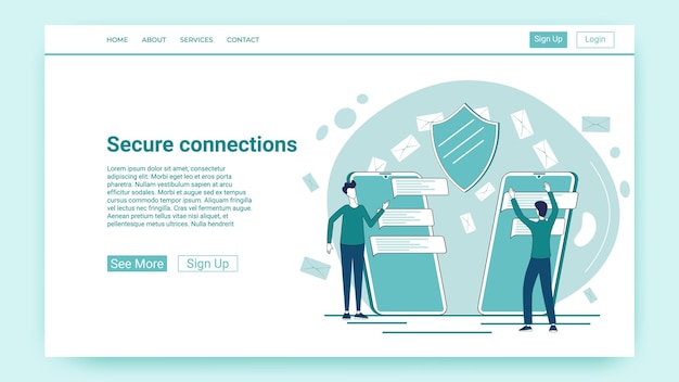 secure connections using antivirus programs secure data transfers