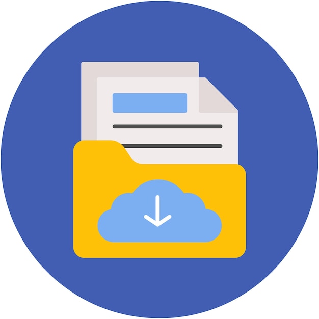 secured backup vector illustration style