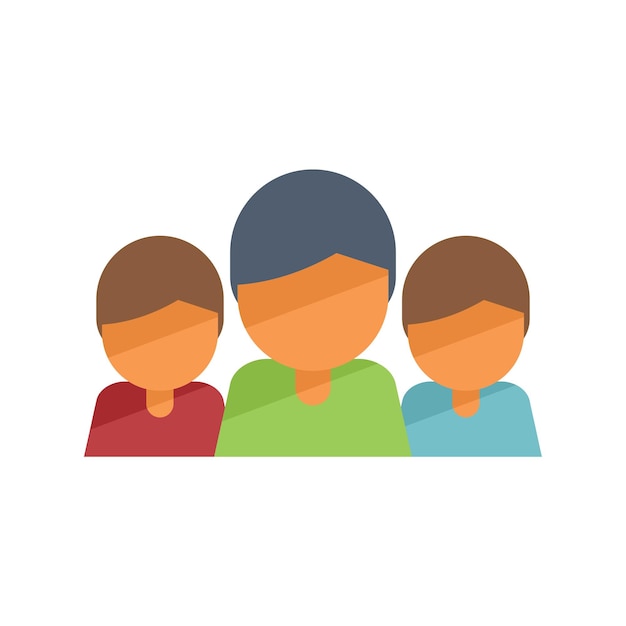 Seo group icon flat vector Hunter goal Focus marketing isolated
