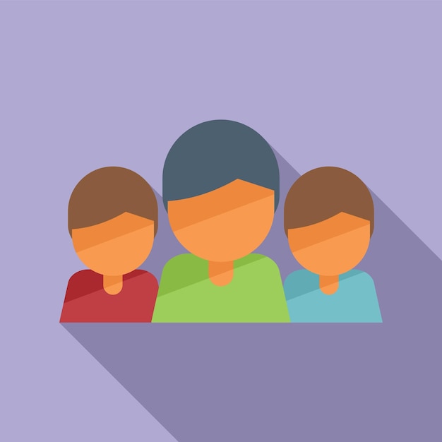 Seo group icon flat vector Hunter goal Focus marketing