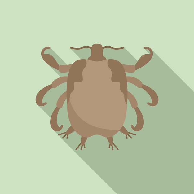 serious human bug icon flat illustration of serious human bug vector icon for web design