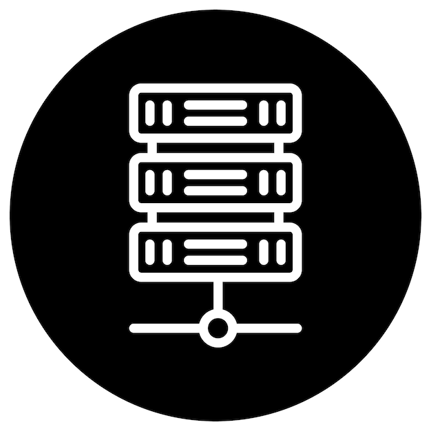 Server Vector Icon Design Illustration
