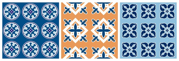 Set beautiful simple patterns seamless and stylish for print or background