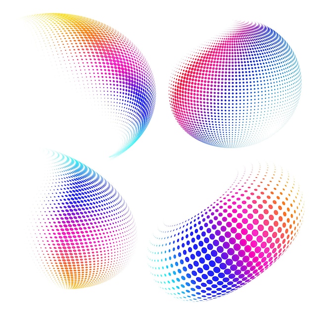 set design elements symbol editable halftone frame dot circle pattern on white background vector illustration eps 10 frame with black random dots round border icon using halftone circle dots text