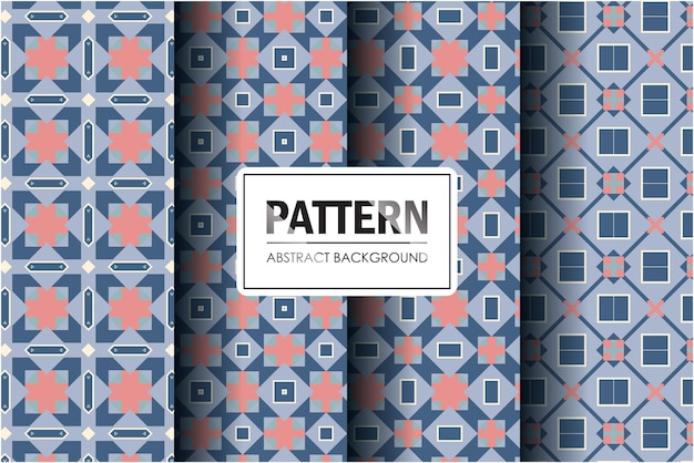 set of abstract pattern with minimal style
