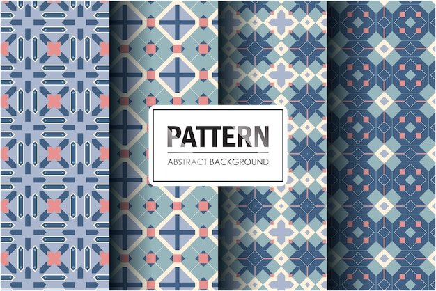 set of abstract pattern with minimal style