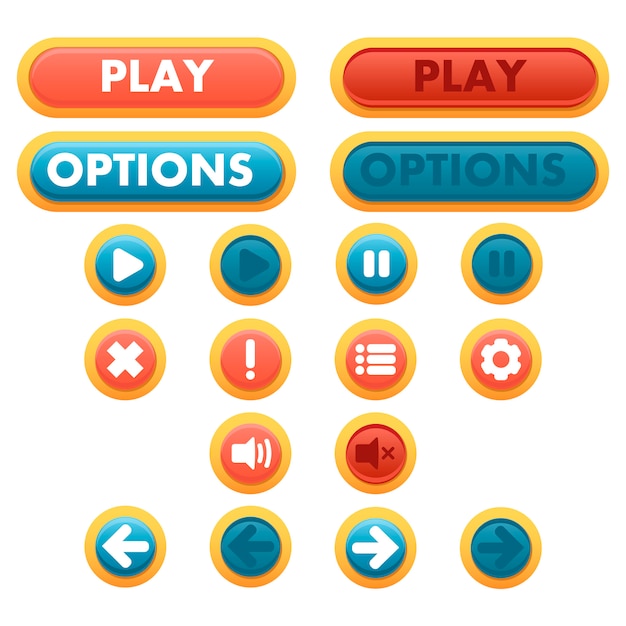  set of buttons