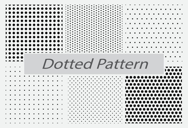 set of dotted seamless pattern or halftone dot pattern seamless or gradient smooth dot