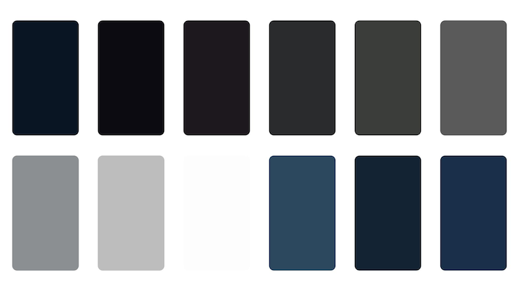 Vektor set of flat color palette abstract banner for backdrop