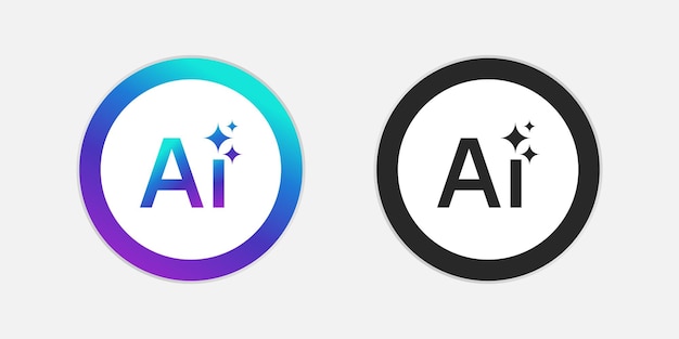set of generative ai buttons active inactive button for ui ux apps websites and interfaces