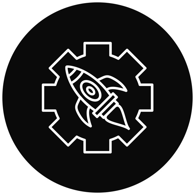 setting icon vector image can be used for startup