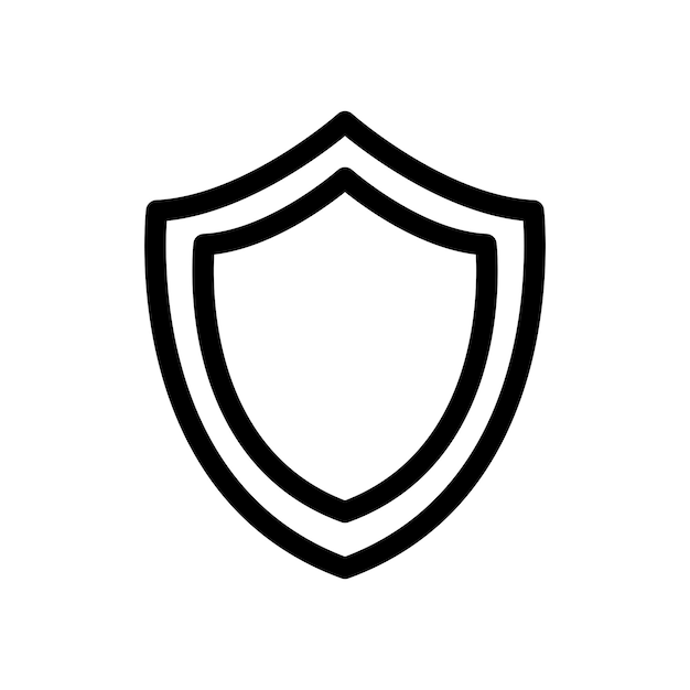 Shield icon set protect or defense vector symbol firewall security guarantee shield sign insurance secure safety shield icon set