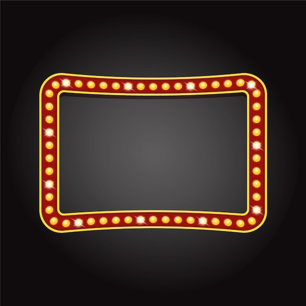 Shiny star frame with lights for you