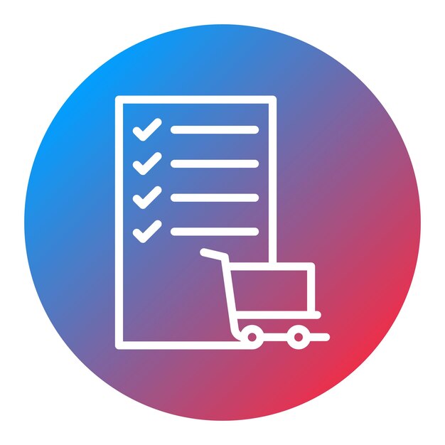 Shopping List icon vector image Can be used for Technology eCommerce