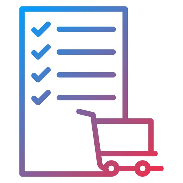 Shopping List icon vector image Can be used for Technology eCommerce