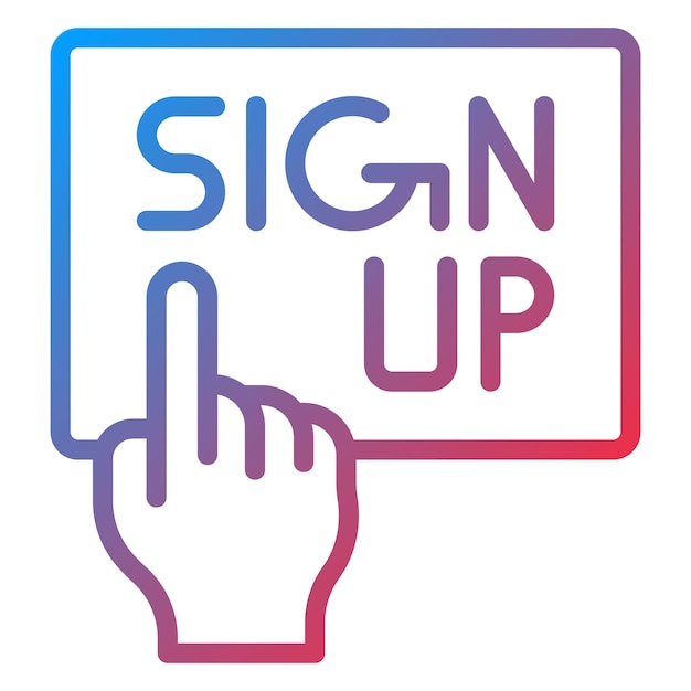 Sign Up icon vector image Can be used for Web Store