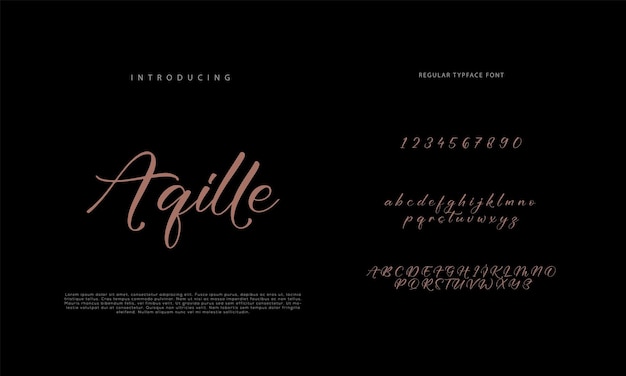 Signature font calligraphy logotype script brush font type font lettering handwritten