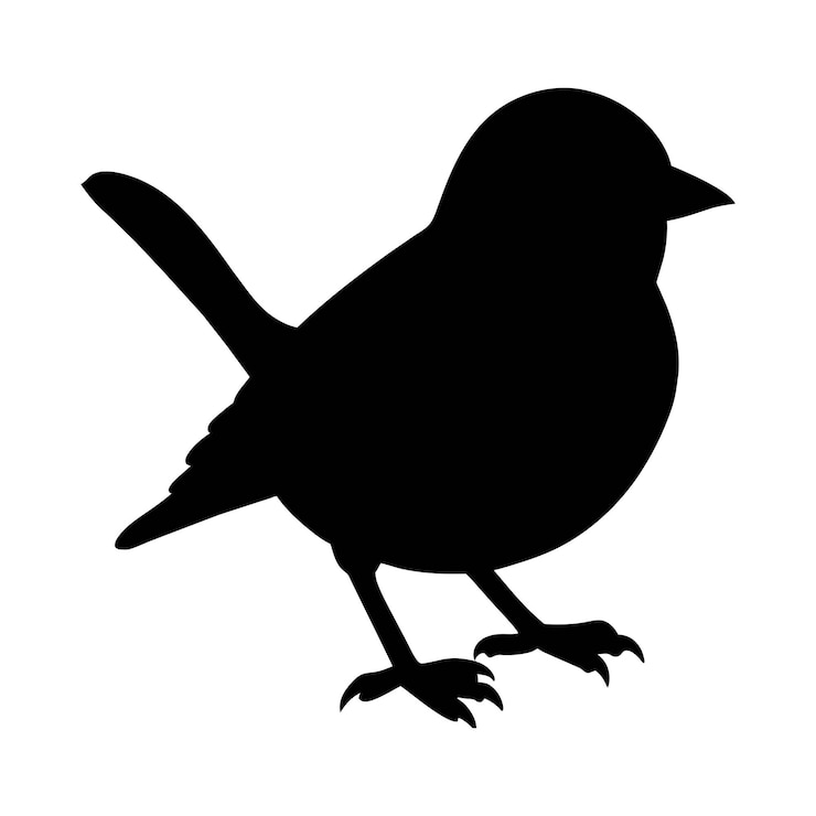 Vektor silhouette of a animal junco bird