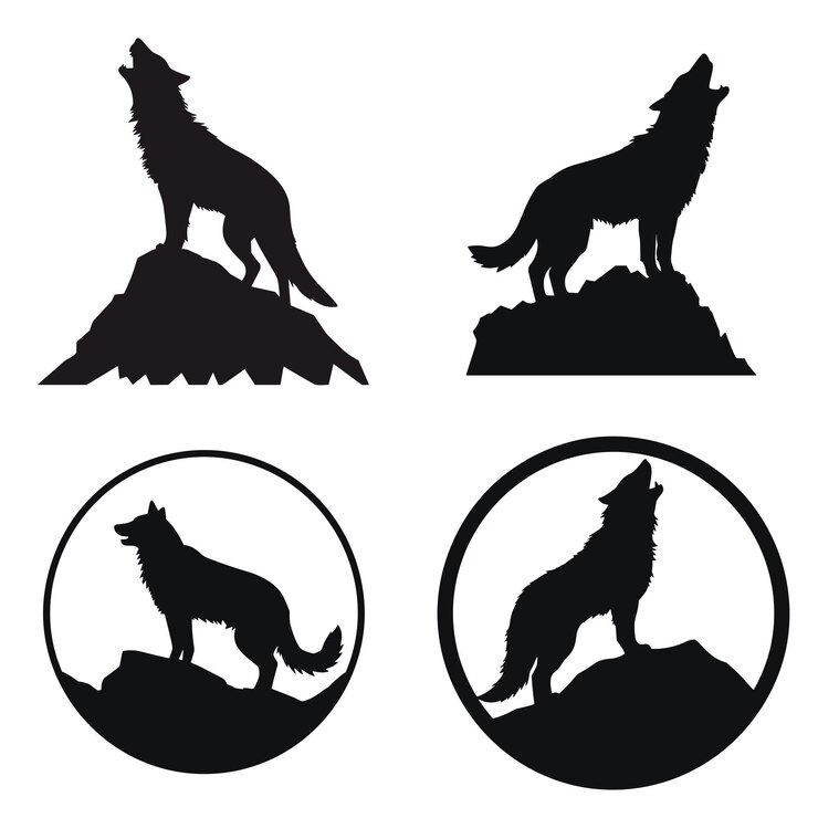 Vektor silhouette of animals