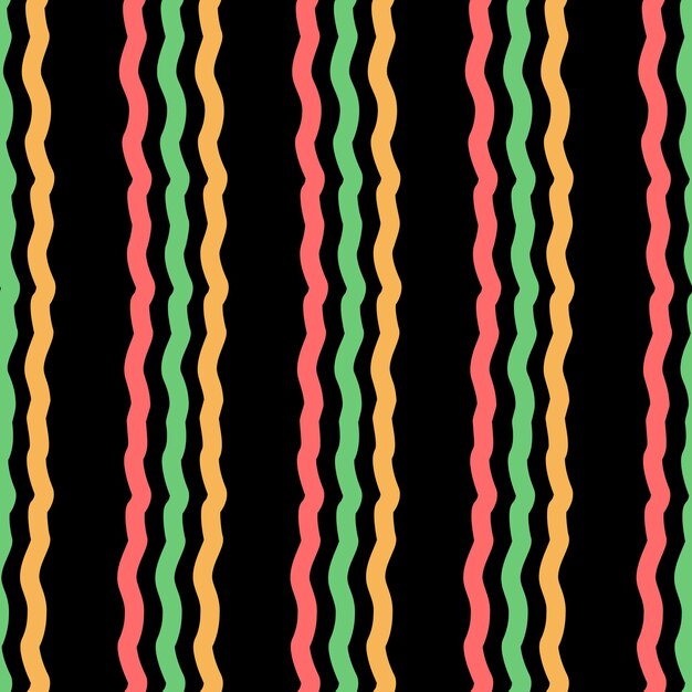 simple design of geometric abstract pattern horizontal seamless wave lines