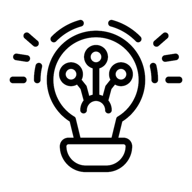 Simple illustration representing the concept of an innovative idea